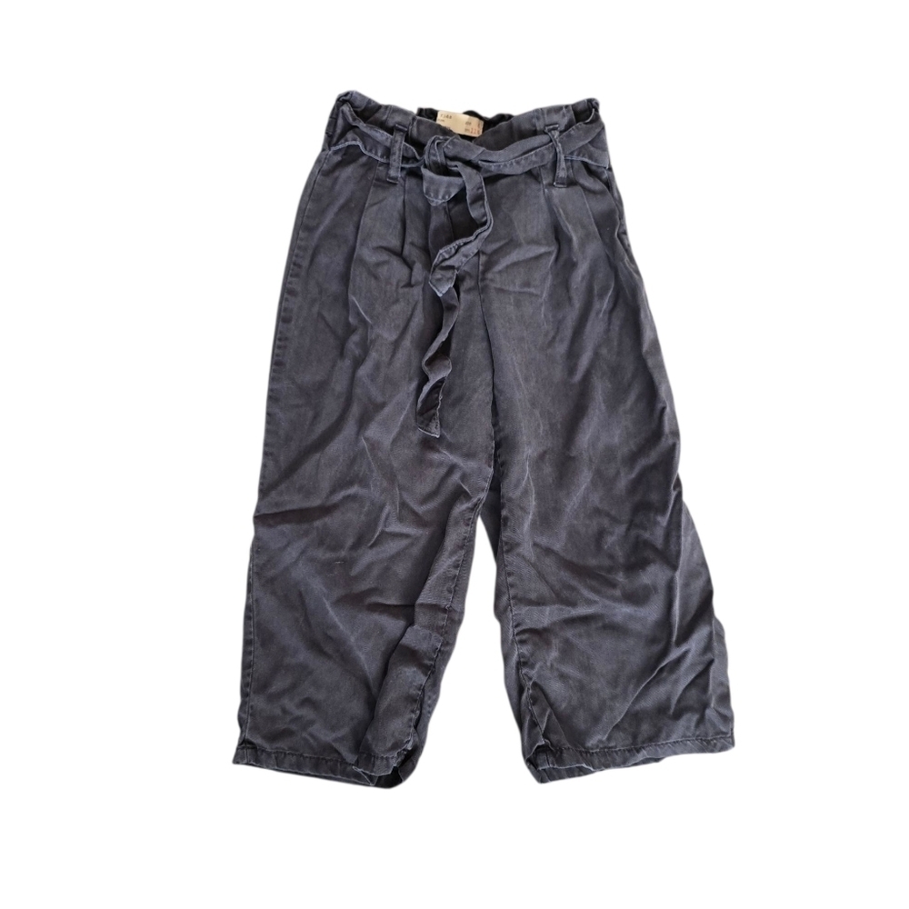 Zara Kids Gray/Black Casual Pants Baggy Wide Leg Size 6